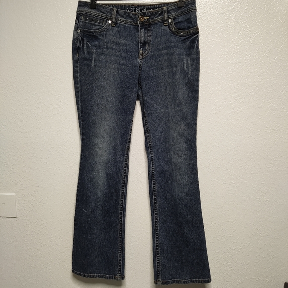 Apt 9 Boot Cut Embellished Jeans 10? - Picture 2 of 7